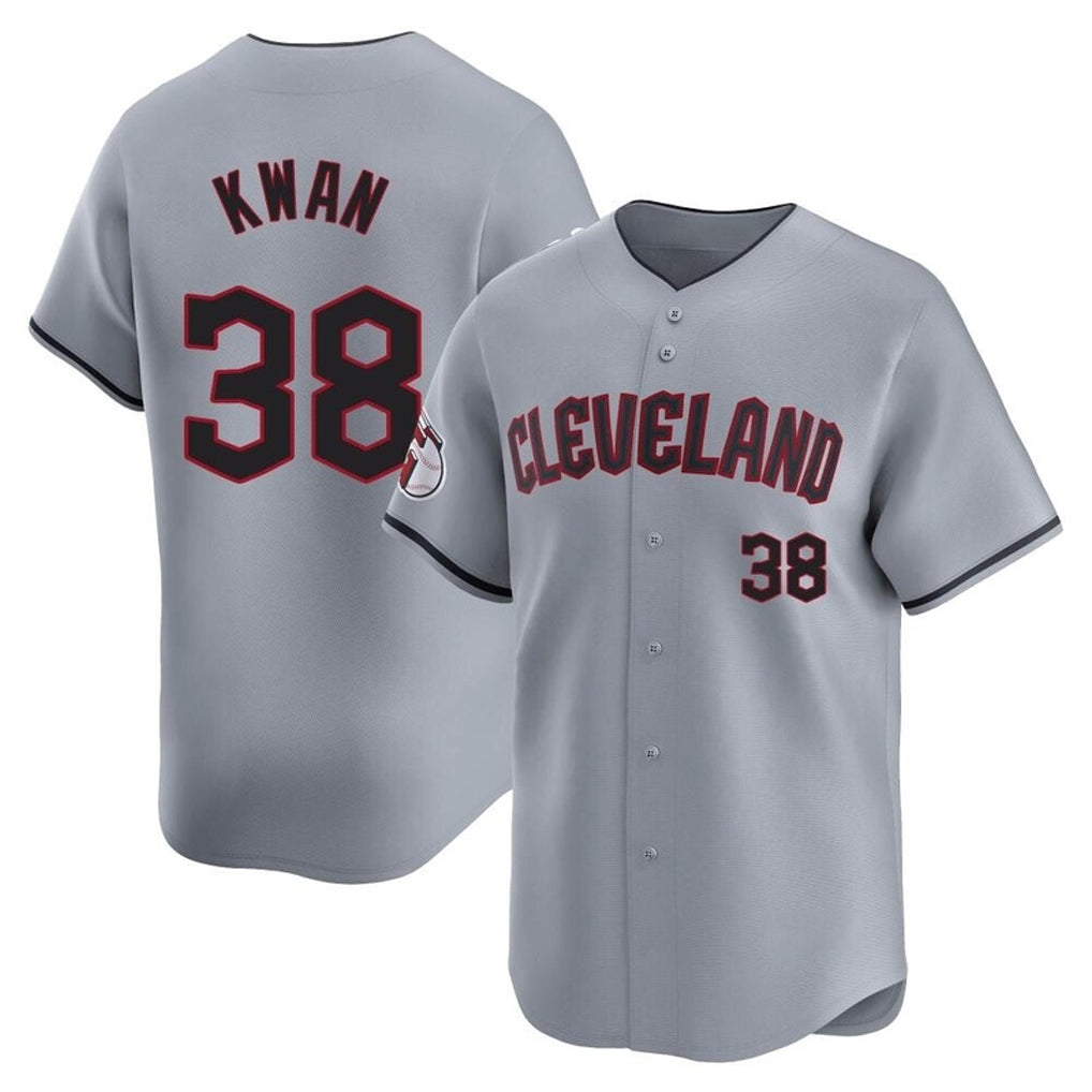 C.Guardians #38 Steven Kwan Player Gray Road Limited Home Hdoa Stitched Jerseys