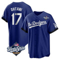 LA.Dodgers #17 Shohei Ohtani Player Royal World Series City Connect Home Game Hdoa Stitched Jerseys
