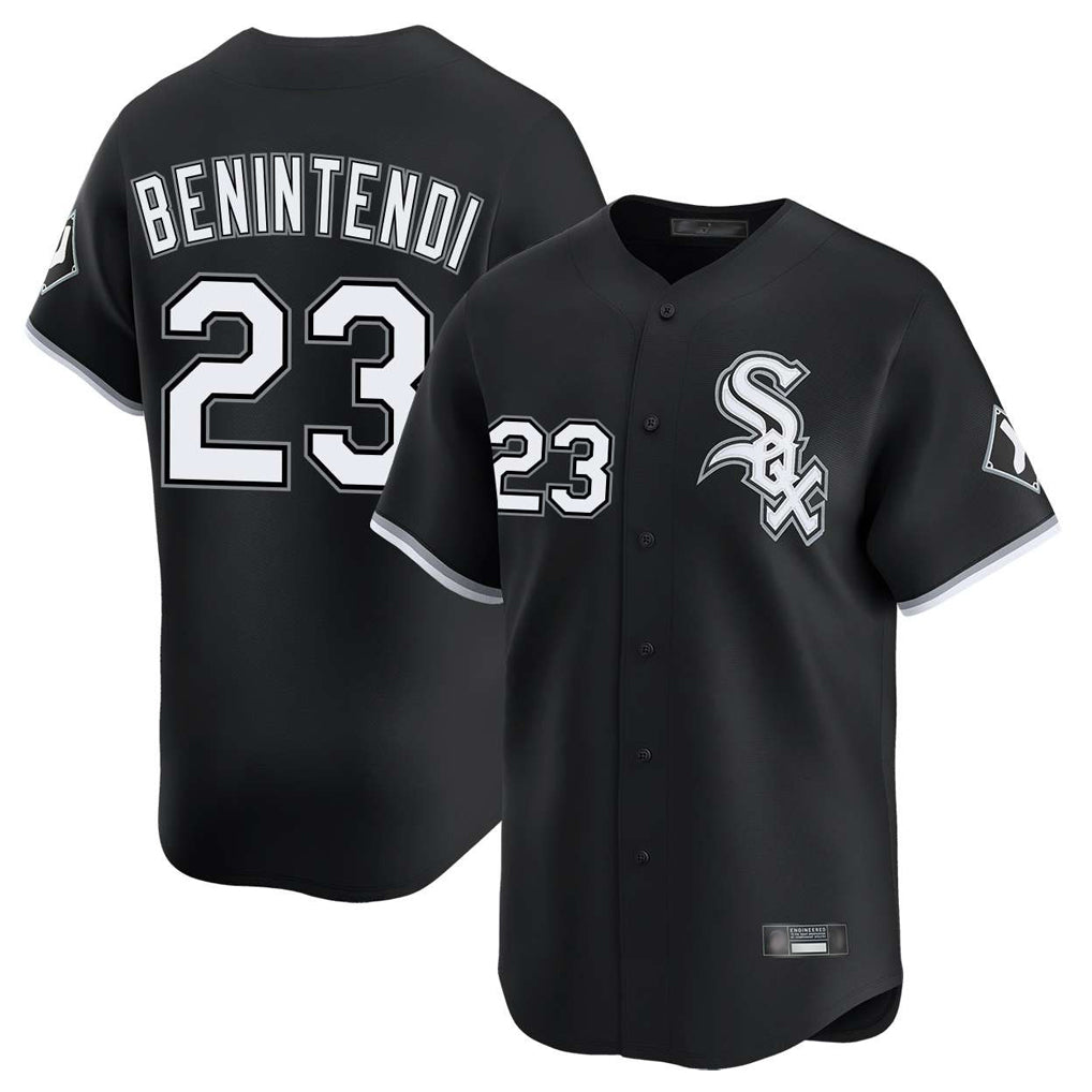 C.White Sox #23 Andrew Benintendi Player Black Limited Home Hdoa Stitched Jerseys
