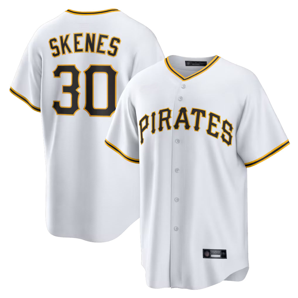 P.Pirates #30 Paul Skenes Player White Home Game Hdoa Stitched Jerseys