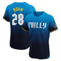 P.Phillies #28 Alec Bohm Player Blue City Connect Home Limited Elite Hdoa Stitched Jerseys