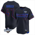 T.Blue Jays #47 Addison Barger Player Black 2025 World Series City Connect Hdoa Stitched Jerseys