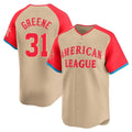 D.Tigers #31 Riley Greene Player Cream Limited American League All-Star Game Hdoa Stitched Jerseys