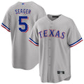 T.Rangers #5 Corey Seager Player Gray Home Game Hdoa Stitched Jerseys