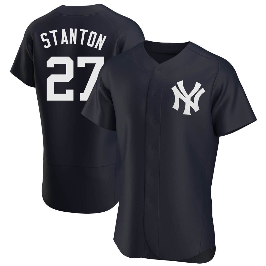 NY.Yankees #27 Giancarlo Stanton Player Navy Limited Elite Home Hdoa Stitched Jerseys
