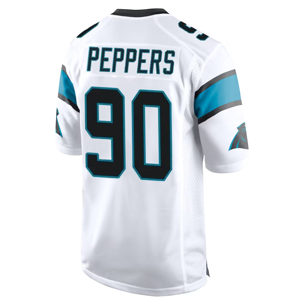 C.Panthers #90 Julius Peppers Player White Game Hdoa Stitched Jerseys