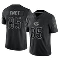 C.Bears #85 Cole Kmet Player Black REFLECTIVE Limited Game Hdoa Stitched Jerseys