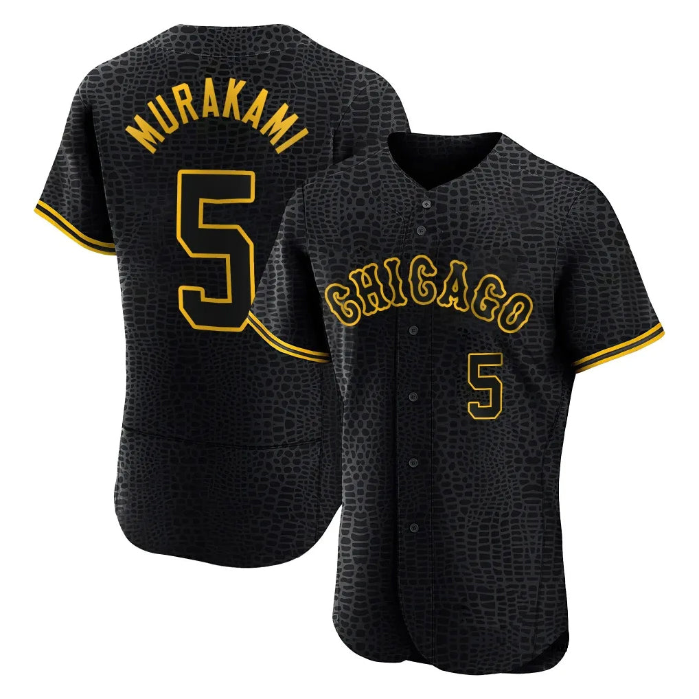 C.White Sox #5 Munetaka Murakami Player Black Snake Skin City Limited Elite Home Hdoa Stitched Jerseys