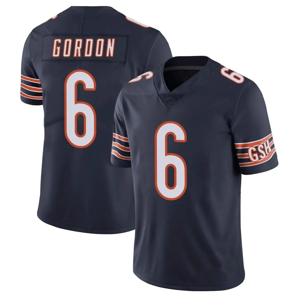 C.Bears #6 Kyler Gordon Player Navy Vapor Untouchable Limited Home Game Hdoa Stitched Jerseys