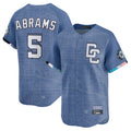 W.Nationals #5 CJ Abrams Player Blue City Connect Limited Hdoa Stitched Jerseys