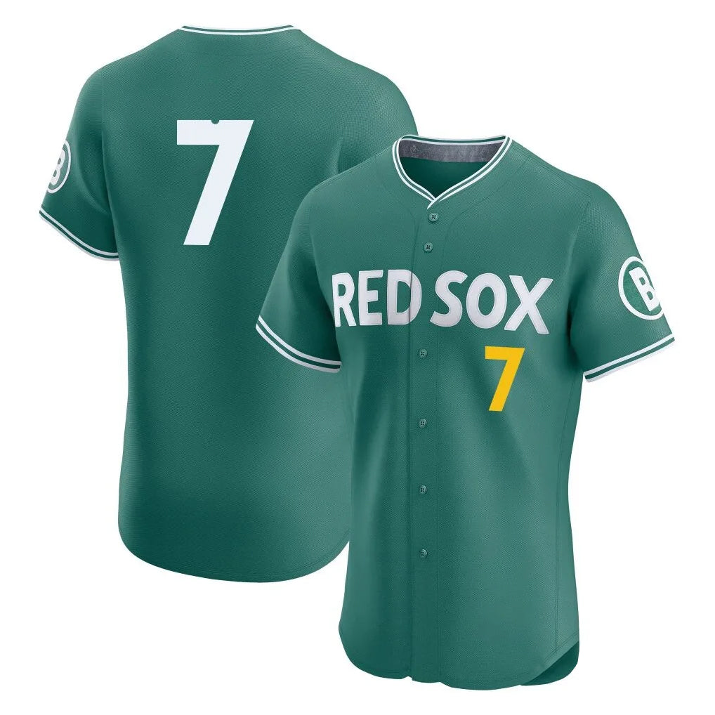B.Red Sox #7 Masataka Yoshida Player Green City Connect Limited Elite Home Game Hdoa Stitched Jerseys