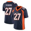 D.Broncos #27 J.K. Dobbins Player Navy Vapor Untouchable Limited Game Hdoa Stitched Jerseys