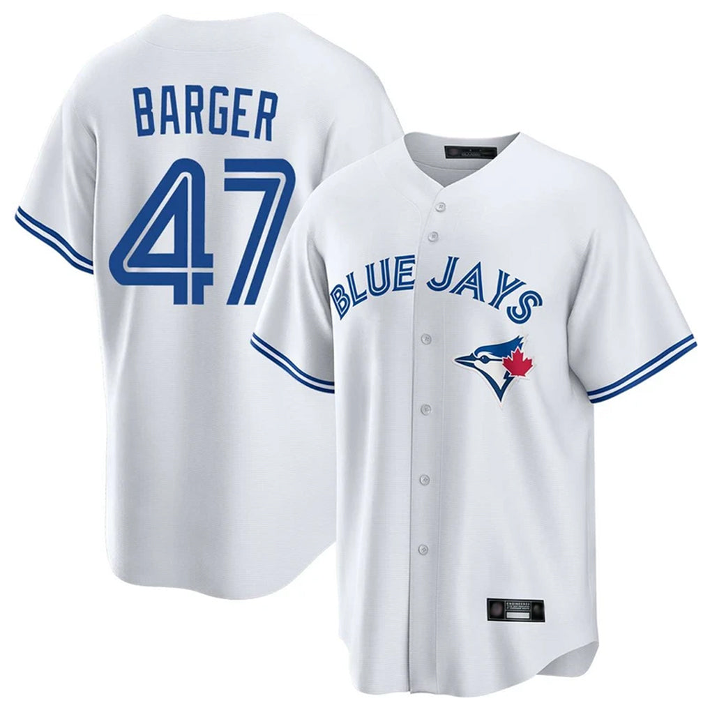 T.Blue Jays #47 Addison Barger Player White Home Hdoa Stitched Jerseys
