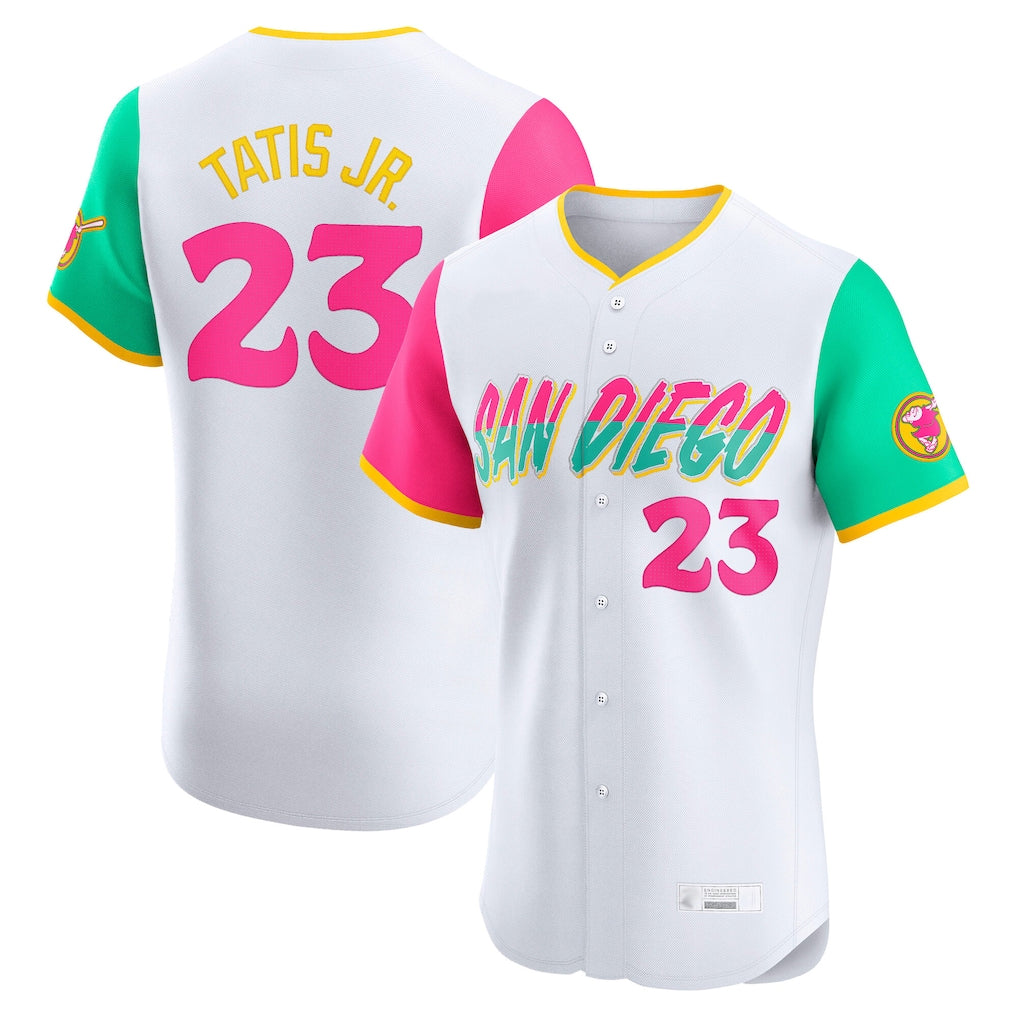 S.Diego Padres #23 Fernando Tatis Jr Player White City Connect Home Limited Elite Hdoa Stitched Jerseys