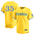 B.Red Sox #35 Garrett Crochet Player Yellow Limited Home Game Hdoa Stitched Jerseys