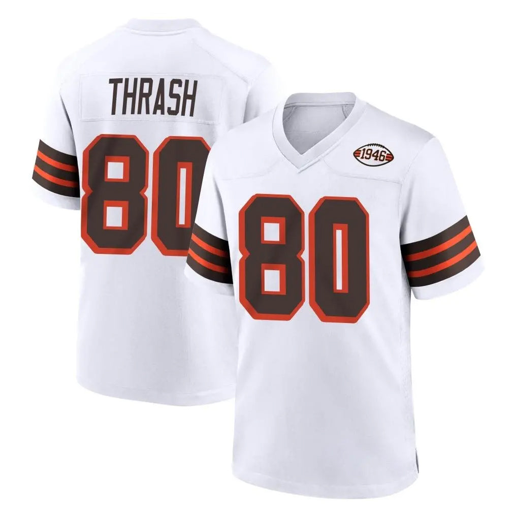 C.Browns #80 Jamari Thrash Player White Alternate Home Game Hdoa Stitched Jerseys
