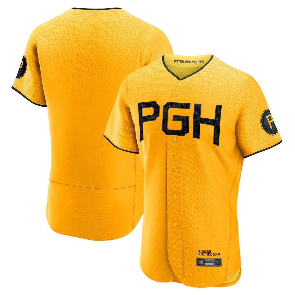 P.Pirates ## Pirates Blank Player Gold City Connect Home Limited Hdoa Stitched Jerseys