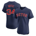 B.Red Sox #34 David Ortiz Player Navy Limited Elite Home Game Hdoa Stitched Jerseys