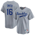 LA.Dodgers #16 Will Smith Player Gray Game Limited Home Hdoa Stitched Jerseys
