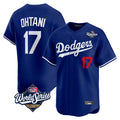 LA.Dodgers #17 Shohei Ohtani Player Royal World Series Limited Home Hdoa Stitched Jerseys