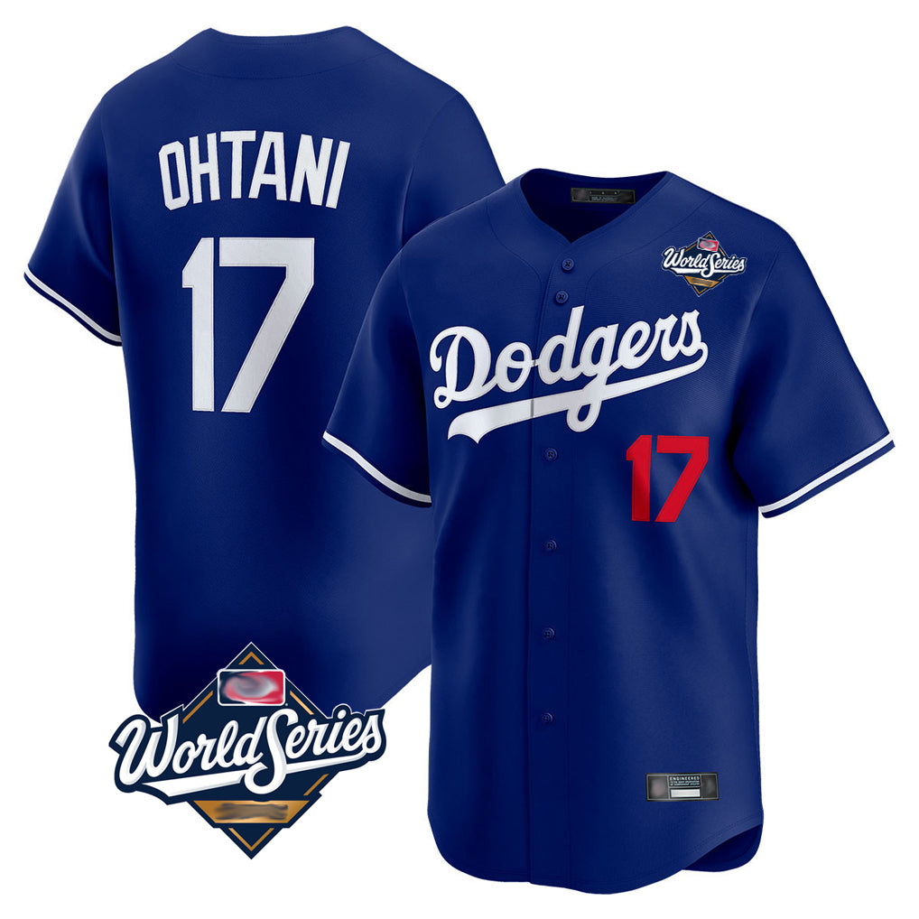 LA.Dodgers #17 Shohei Ohtani Player Royal World Series Limited Home Hdoa Stitched Jerseys