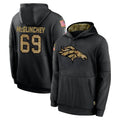 D.Broncos #69 Mike McGlinchey Player Black Salute to Service Pullover Hoodies Limited Hdoa Stitched Jerseys