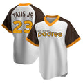 S.Diego Padres #23 Fernando Tatis Jr Player White Home Cooperstown Collection Replica Game Hdoa Stitched Jerseys
