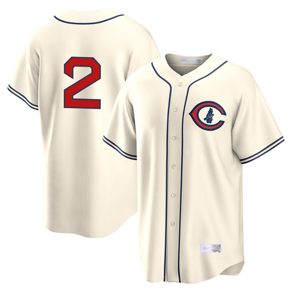 C.Cubs #2 Nico Hoerner Player Cream Field of Dreams Home Game Hdoa Stitched Jerseys