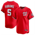 W.Nationals #5 CJ Abrams Player Red Limited Hdoa Stitched Jerseys