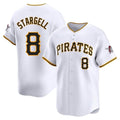 P.Pirates #8 Willie Stargell Player White Home Limited Hdoa Stitched Jerseys