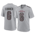 A.Cardinals #6 James Conner Player Gray Fashion Home Game Hdoa Stitched Jerseys