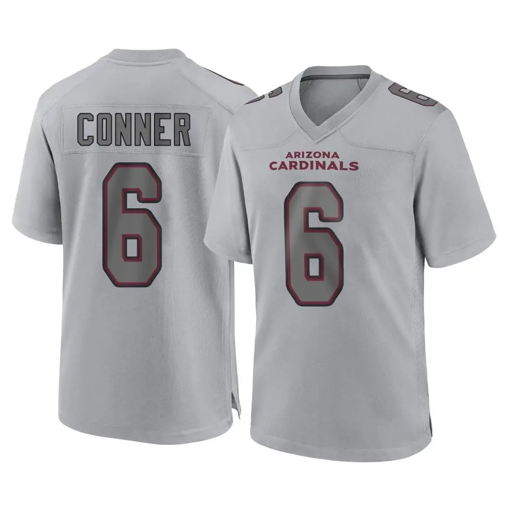 A.Cardinals #6 James Conner Player Gray Fashion Home Game Hdoa Stitched Jerseys