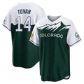 C.Rockies #14 Ezequiel Tovar Player Green City Connect Home Game Hdoa Stitched Jerseys