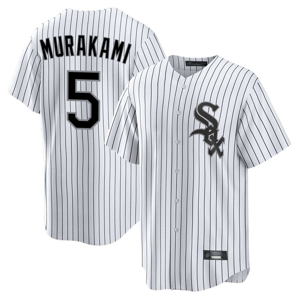C.White Sox #5 Munetaka Murakami Player White Stripe Home Game Hdoa Stitched Jerseys