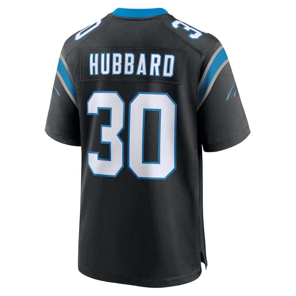 C.Panthers #30 Chuba Hubbard Player Black Home Game Hdoa Stitched Jerseys