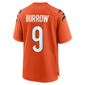 C.Bengals #9 Joe Burrow Player Orange Home Game Hdoa Stitched Jerseys