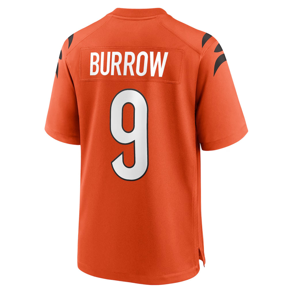 C.Bengals #9 Joe Burrow Player Orange Home Game Hdoa Stitched Jerseys