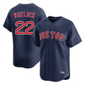 B.Red Sox #22 Garrett Whitlock Player Navy Limited Home Game Hdoa Stitched Jerseys