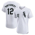 C.White Sox #12 Colson Montgomery Player White Stripe Limited Elite Home Hdoa Stitched Jerseys