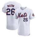 NY.Mets #26 Nolan McLean Player White Home Limited Elite Hdoa Stitched Jerseys