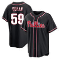 P.Phillies #59 Jhoan Duran Player Black Fashion Out Home Game Hdoa Stitched Jerseys