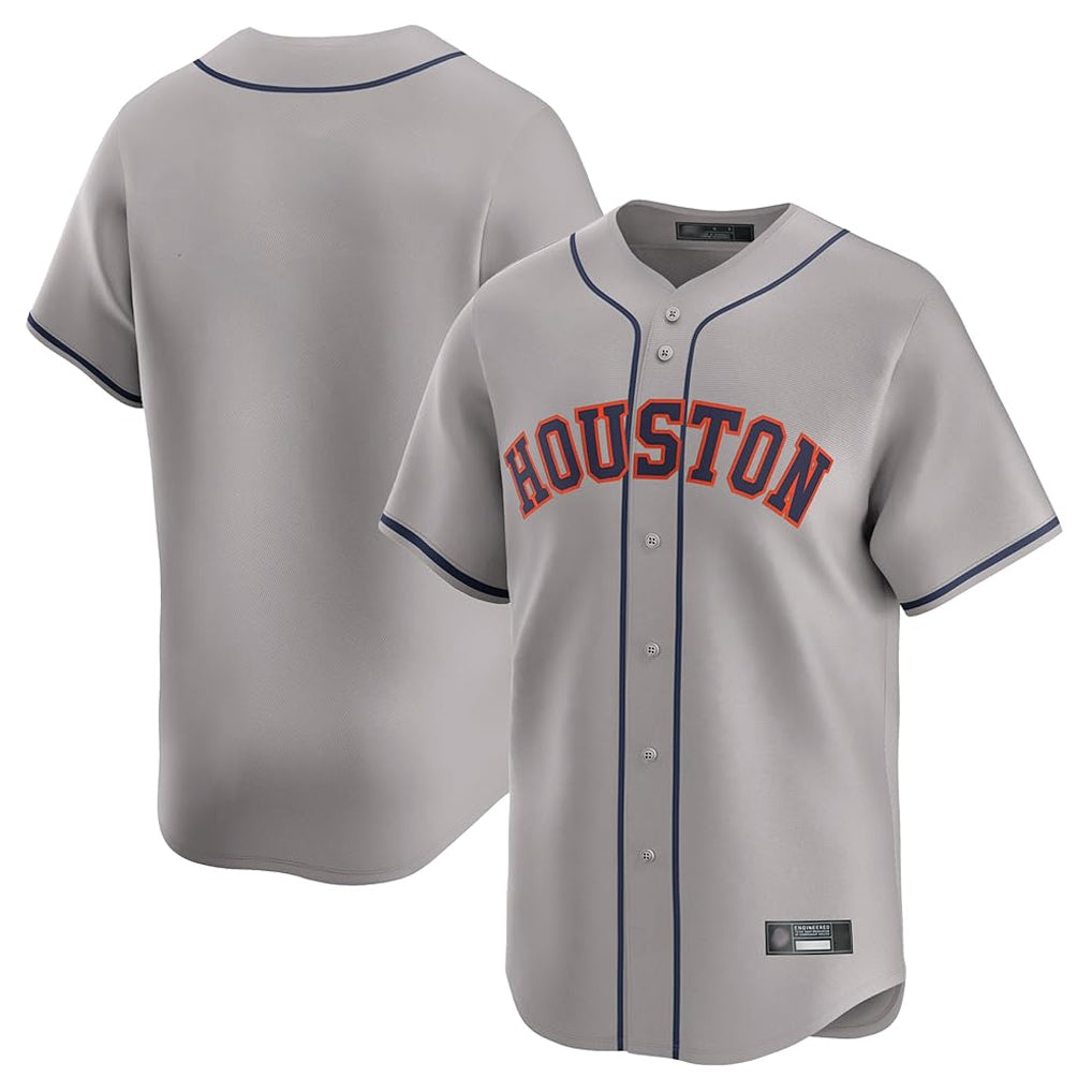 H.Astros ## Astros Blank Player Gray Home Limited Hdoa Stitched Jerseys