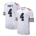 C.Bears #4 D'Andre Swift Player White Classic Home Game Hdoa Stitched Jerseys
