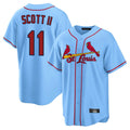 St. Louis Cardinals #11 Victor Scott II Player Light Blue Home Game Hdoa Stitched Jerseys