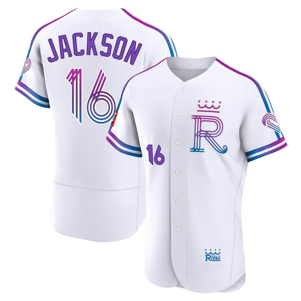 KC.Royals #16 Bo Jackson Player White 2026 City Connect Limited Elite Home Hdoa Stitched Jerseys