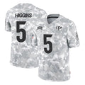 C.Bengals #5 Tee Higgins Player Arctic Camo Salute to Service Limited Hdoa Stitched Jerseys