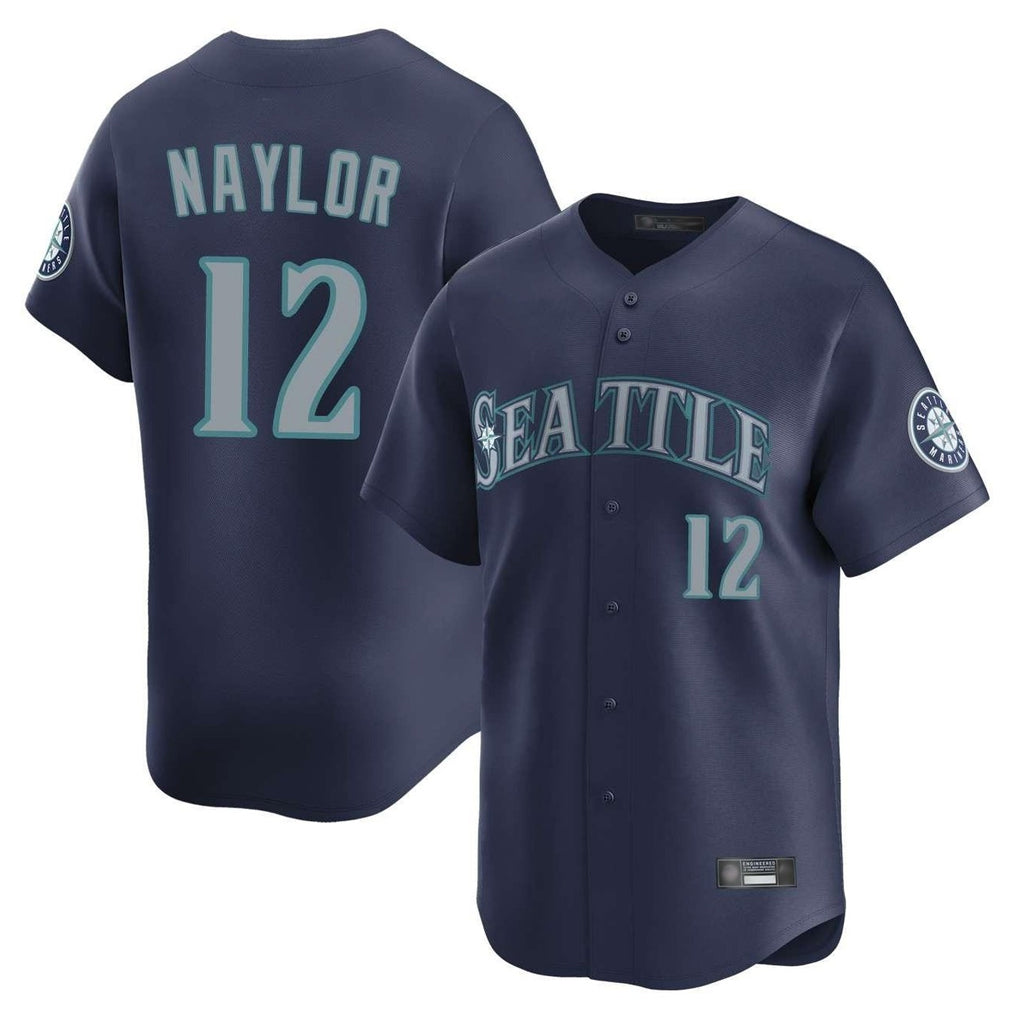 S.Mariners #12 Josh Naylor Player Navy Home Limited Hdoa Stitched Jerseys