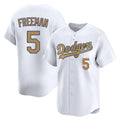LA.Dodgers #5 Freddie Freeman Player Gold Collection Limited Home Hdoa Stitched Jerseys
