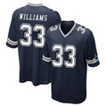D.Cowboys #33 Javonte Williams Player Navy Home Game Hdoa Stitched Jerseys