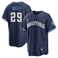 C.Cubs #29 Michael Busch Player Navy City Connect Home Game Hdoa Stitched Jerseys